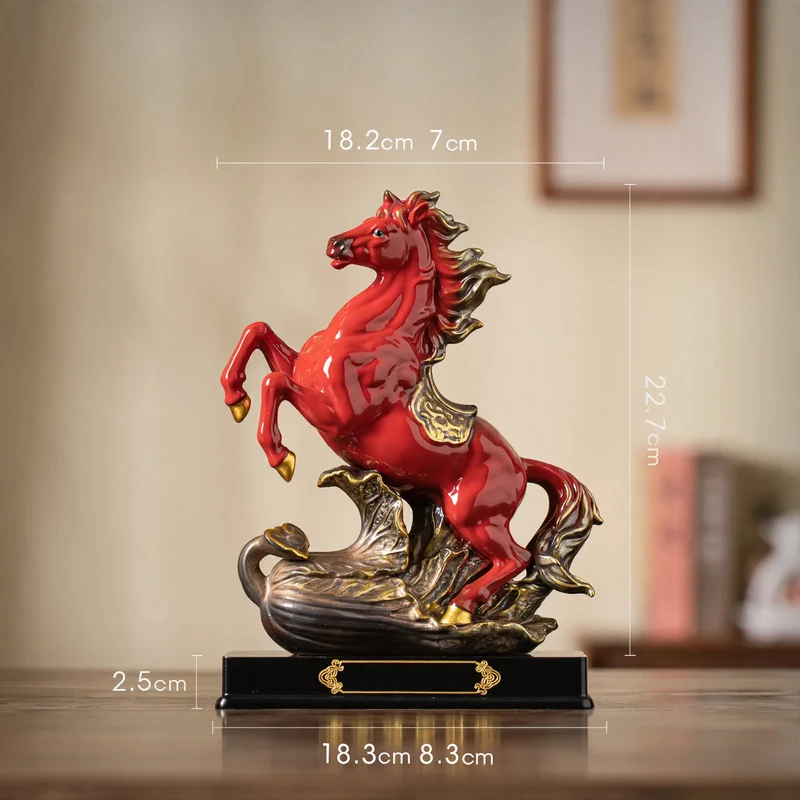 Keramik-Pferdefigur, chinesischer Stil
