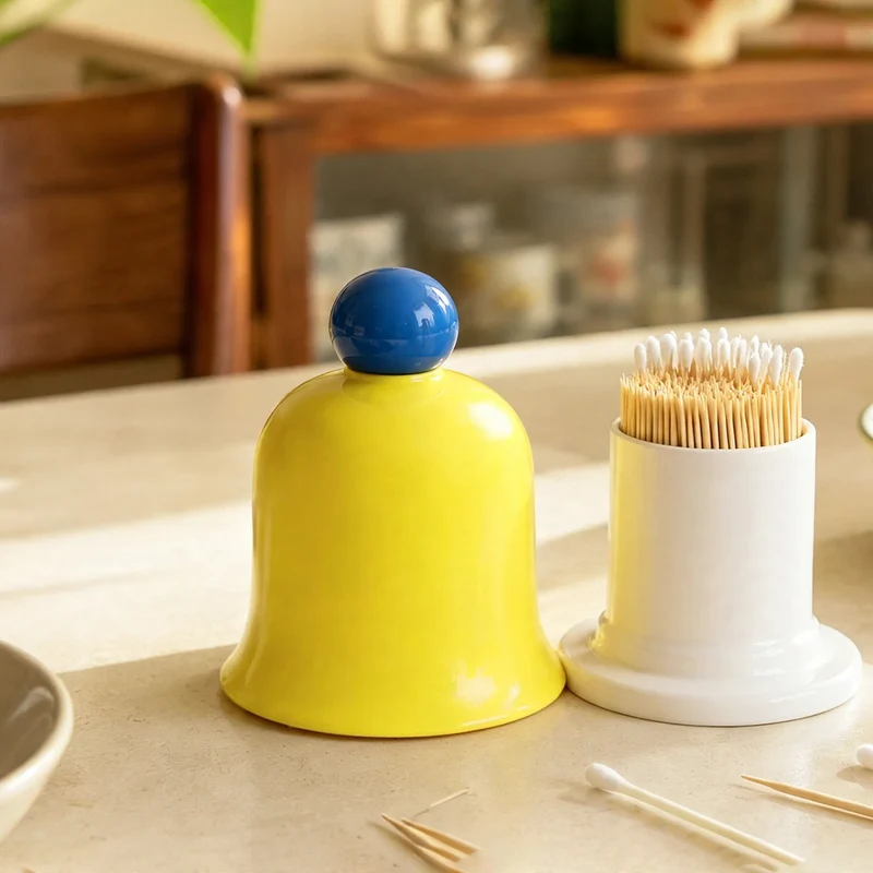 Zahnstocherbox mit Klingel, ABS-Kunststoff