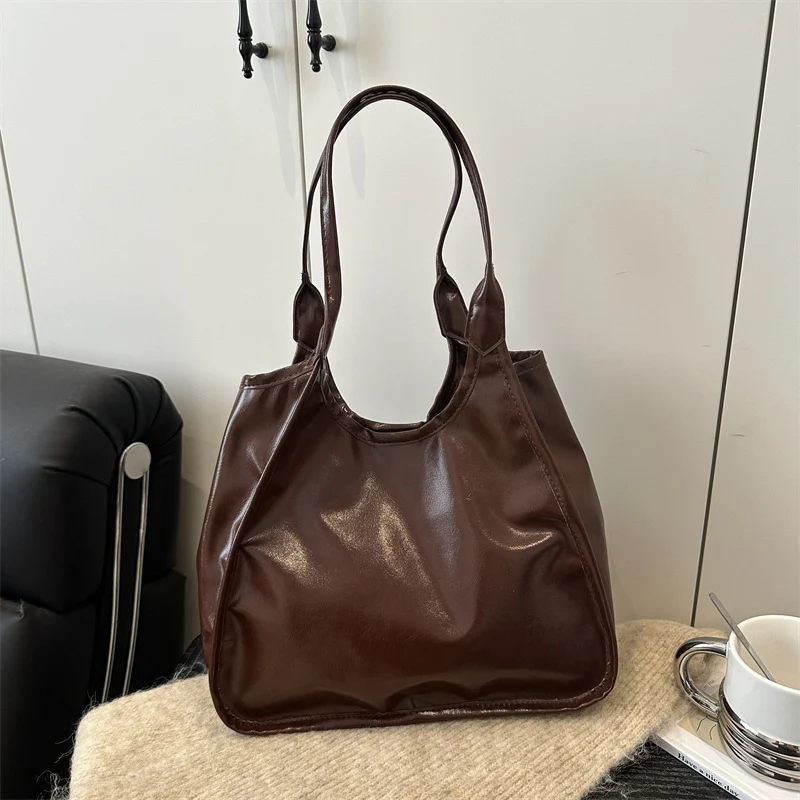 Klassische weiche Leder Schultertasche