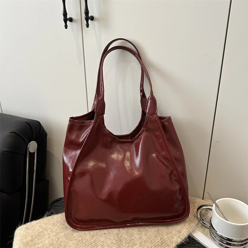 Klassische weiche Leder Schultertasche