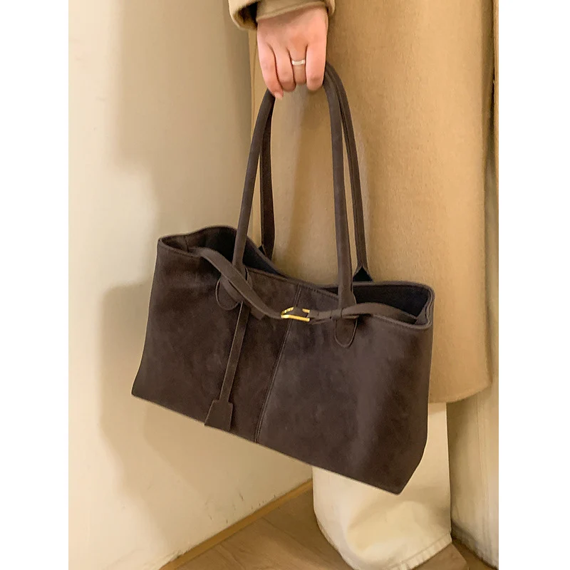 Klassische Leder Tote Bag