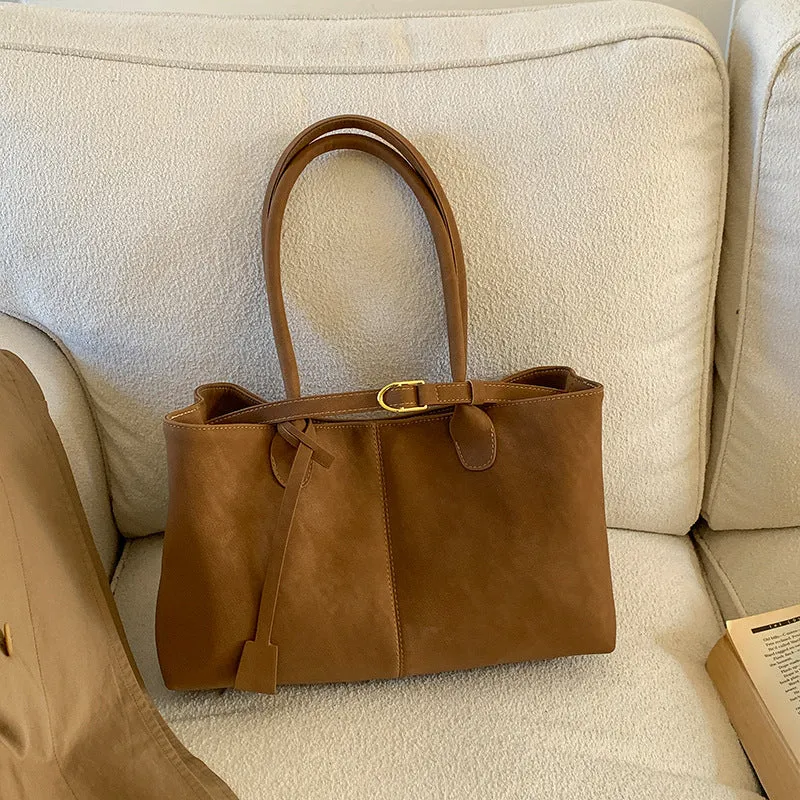 Klassische Leder Tote Bag