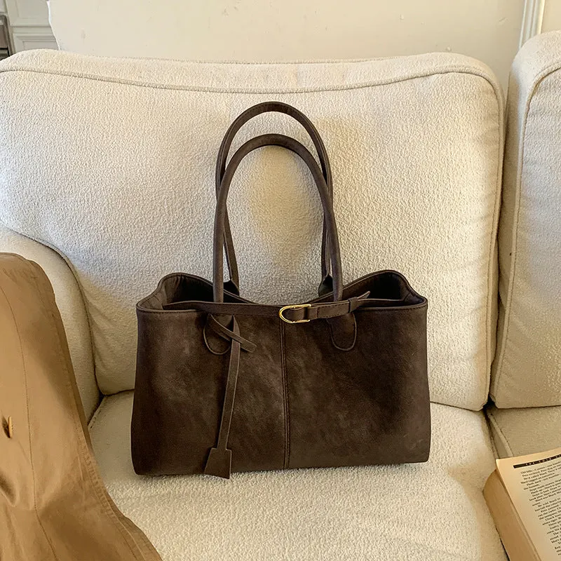 Klassische Leder Tote Bag