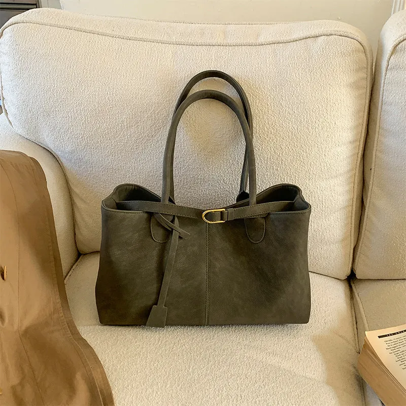 Klassische Leder Tote Bag