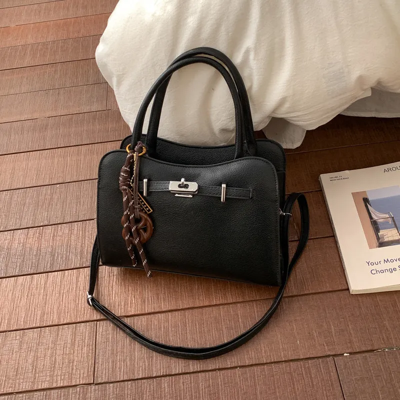 Elegante handgefertigte strukturierte Handtasche