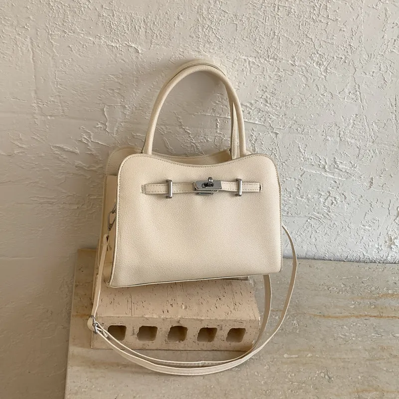 Elegante handgefertigte strukturierte Handtasche