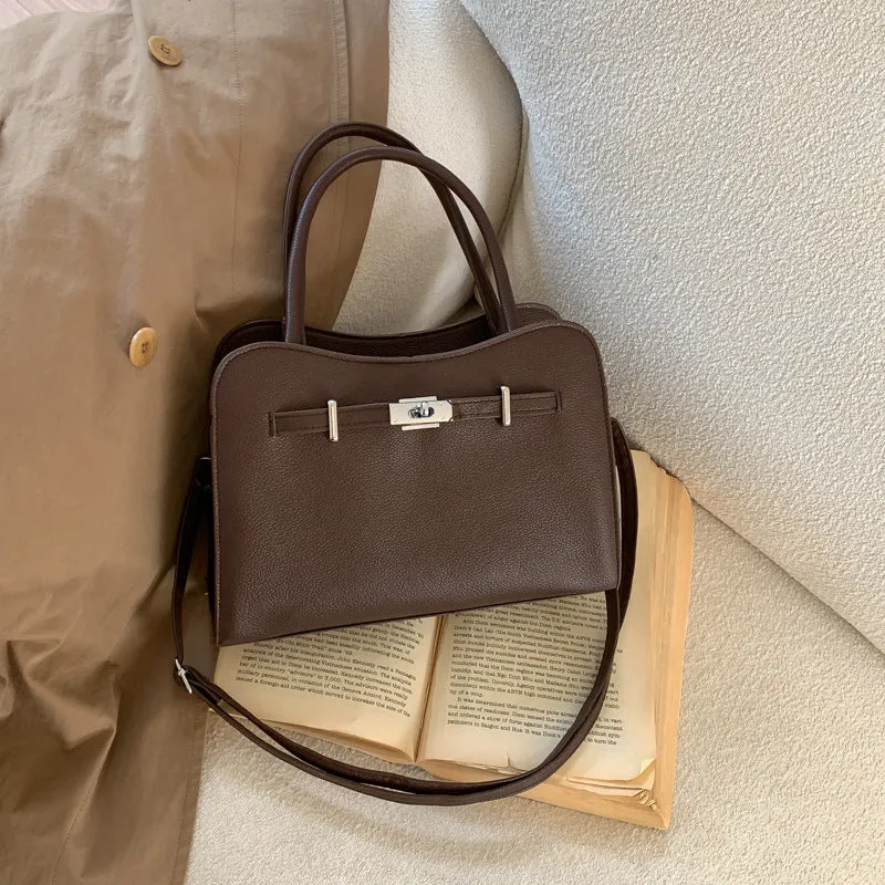 Elegante handgefertigte strukturierte Handtasche