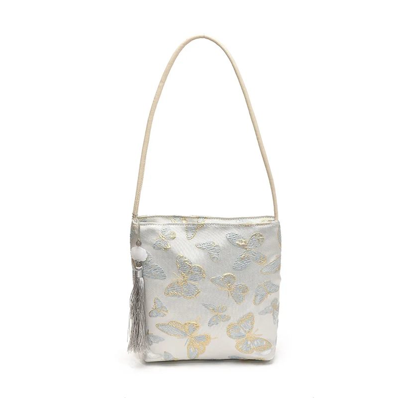 Elegante floral bedruckte Handtasche