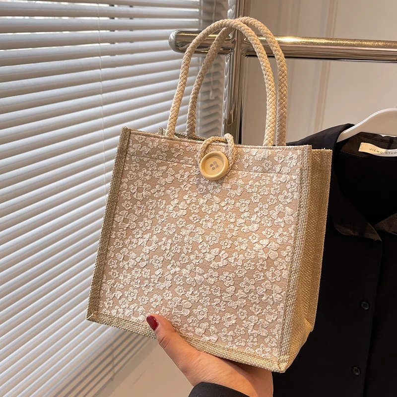 Elegante floral gemusterte Handtasche