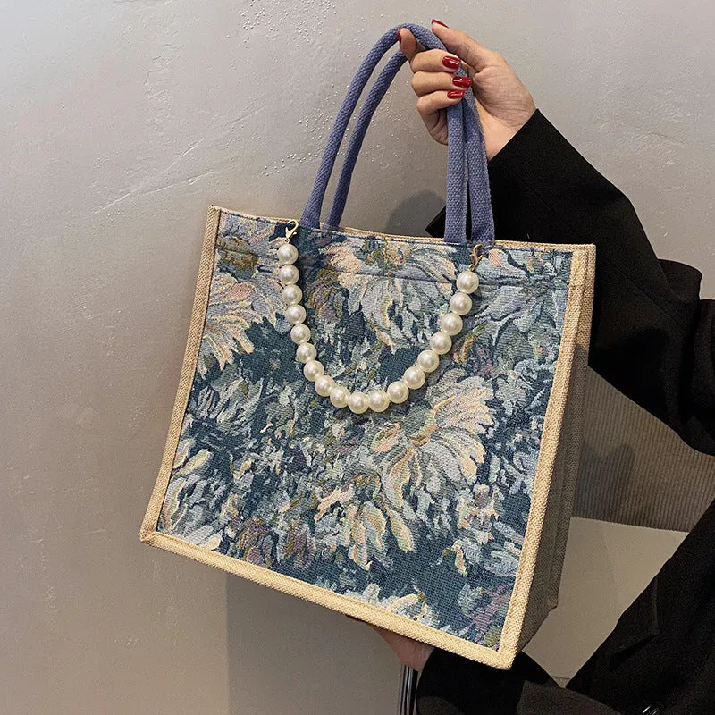 Elegante Blumenmuster Tasche