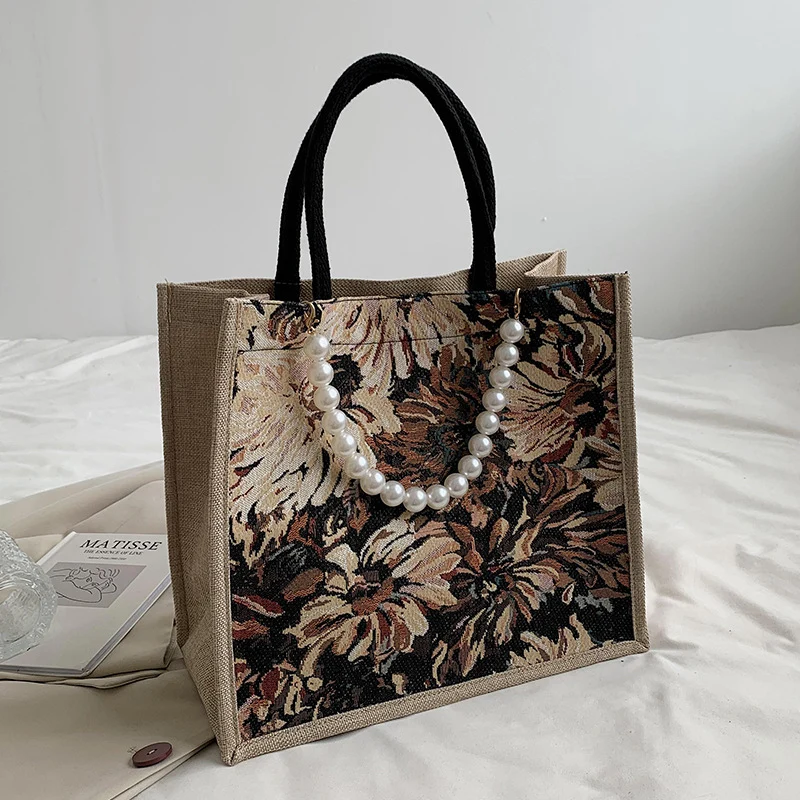 Elegante Blumenmuster Tasche