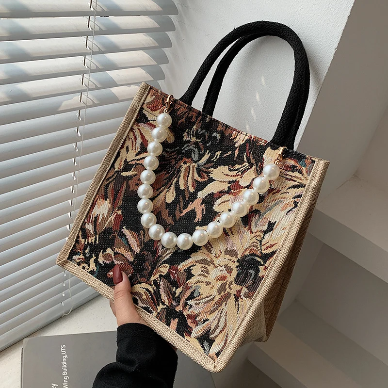 Elegante Blumenmuster Tasche