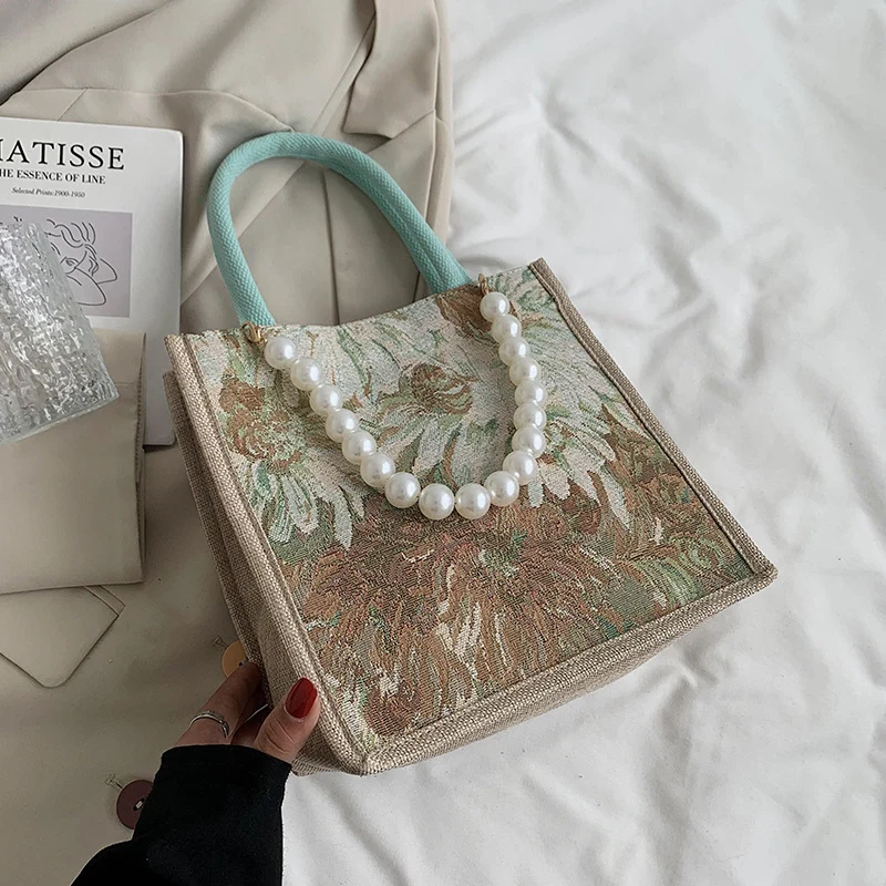 Elegante Blumenmuster Tasche
