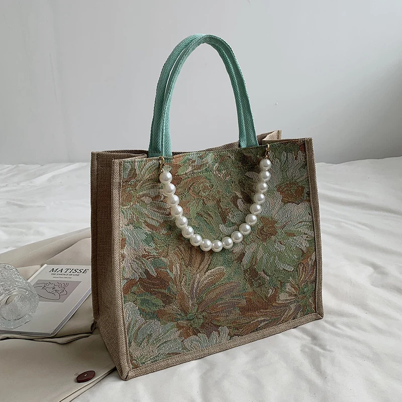 Elegante Blumenmuster Tasche