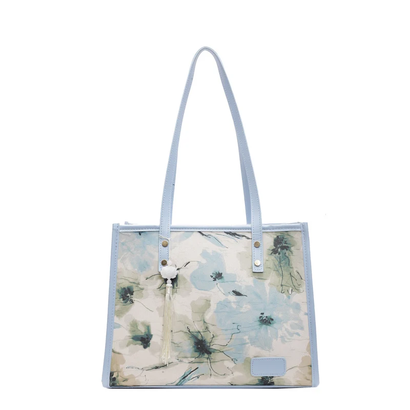 Elegante Blumenmuster-Handtasche