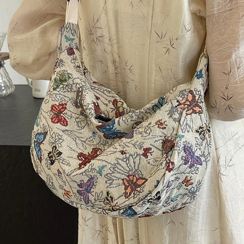 Dekorative Floral Gemusterte Slingtasche