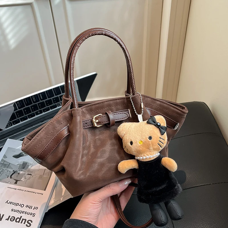 Faux Wildleder Handtasche