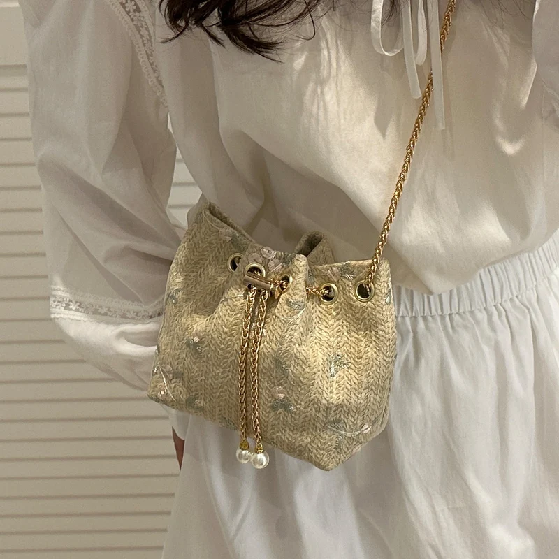Dekorative Kordelzug-Handtasche