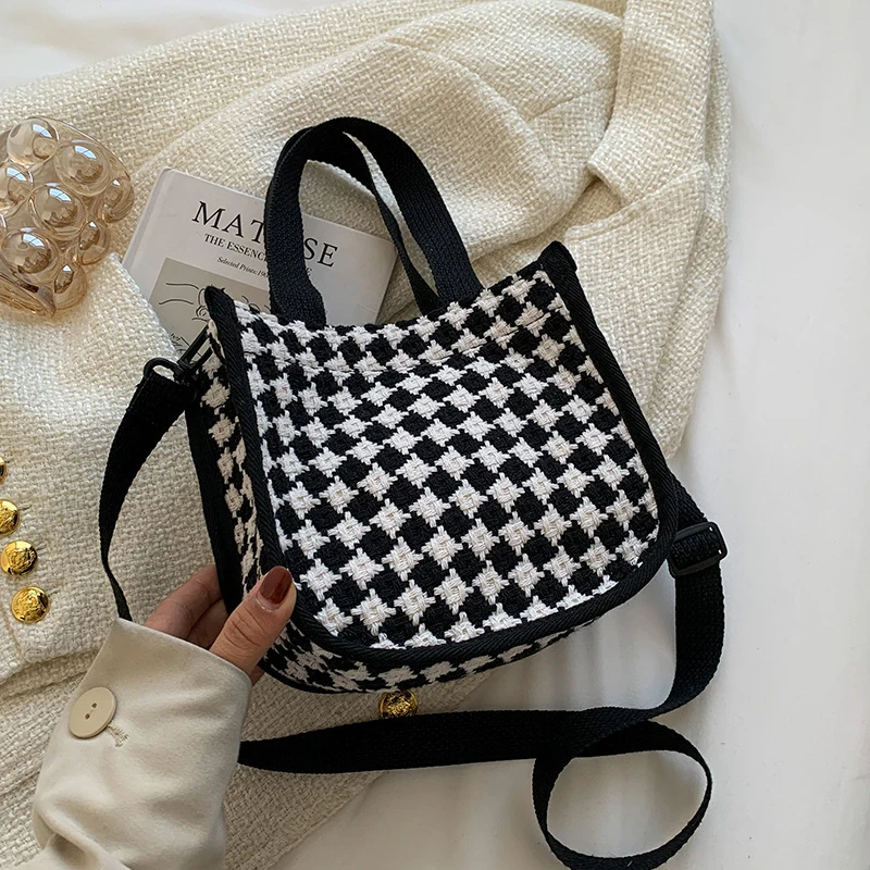 Schachbrettmuster Handtasche