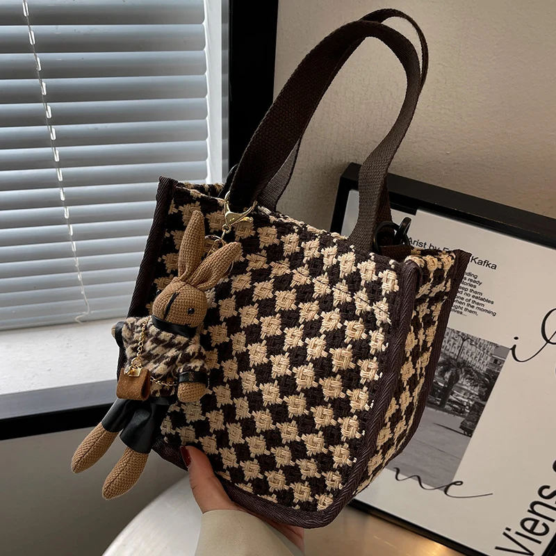 Schachbrettmuster Handtasche