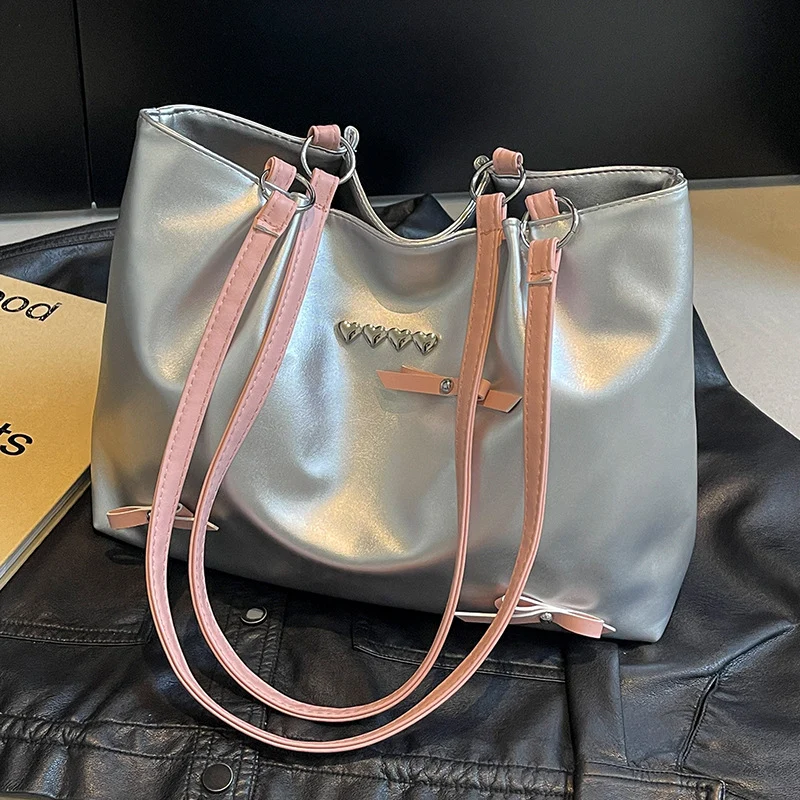 Elegante Faux-Leder Hobo Tasche