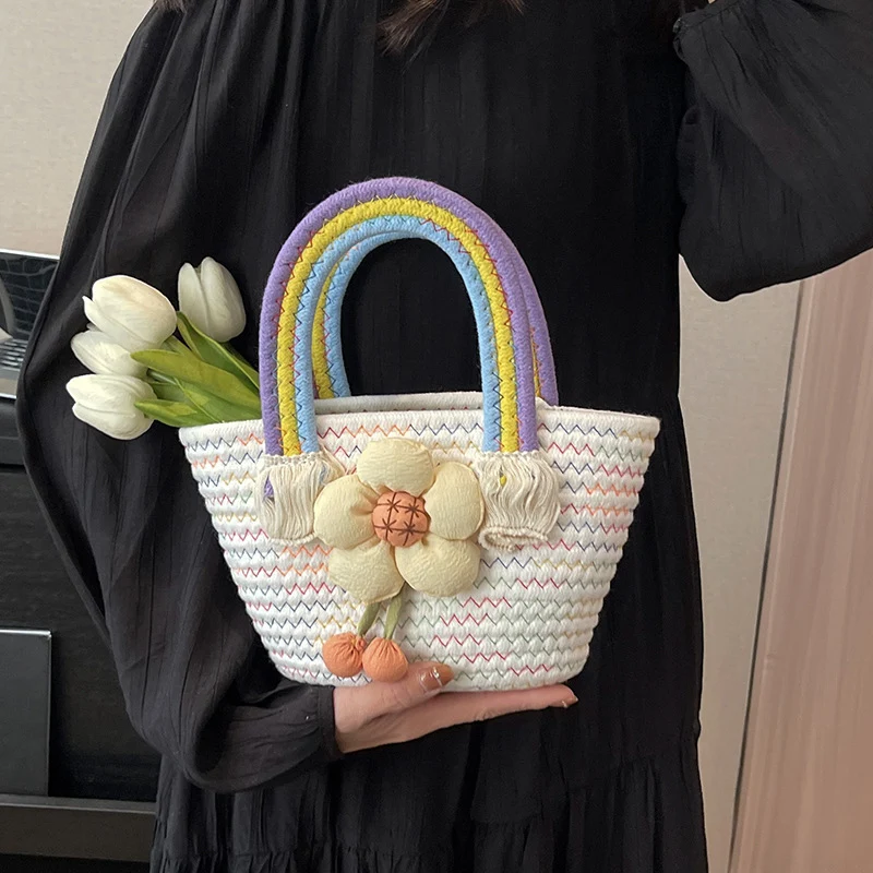 Dekorative Häkel-Handtasche