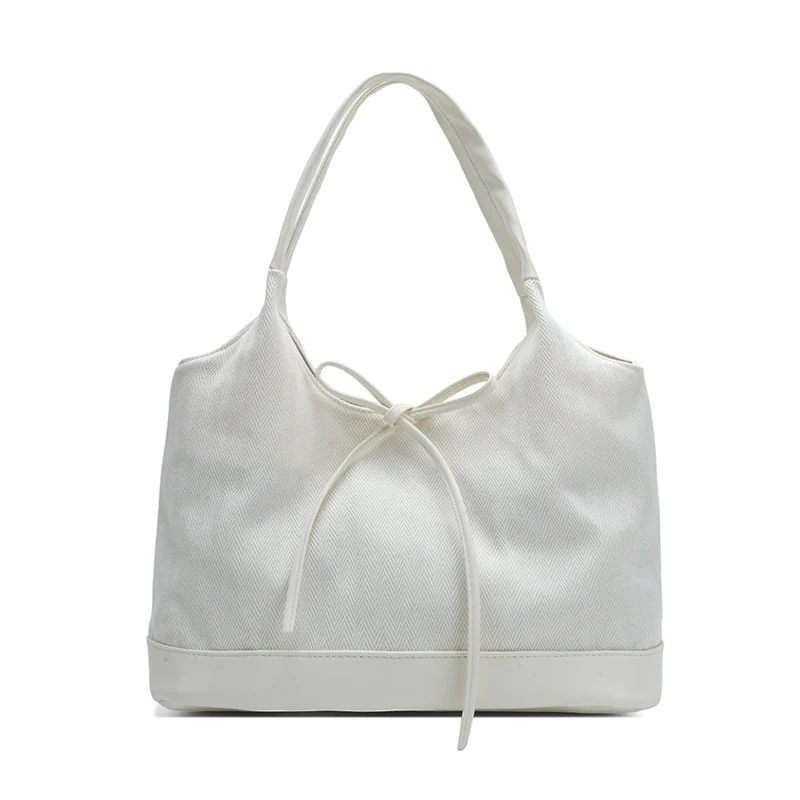 Gestreifte Freizeit-Shopper-Tasche