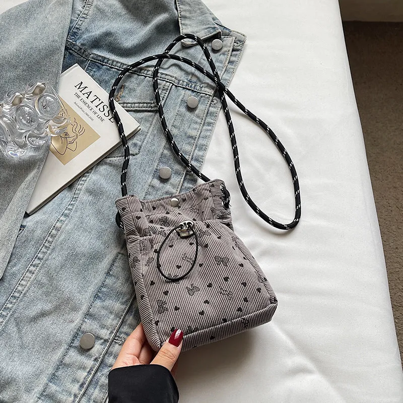Lässige Durchzugs-Mini-Crossbody-Tasche