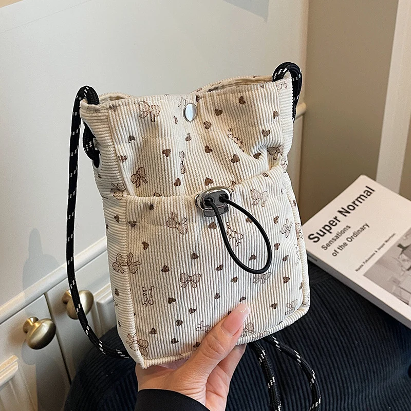 Lässige Durchzugs-Mini-Crossbody-Tasche