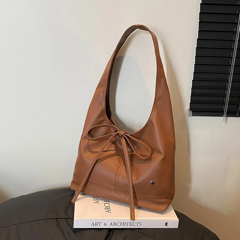 Bow-Detail Schlapp Hobo Tasche