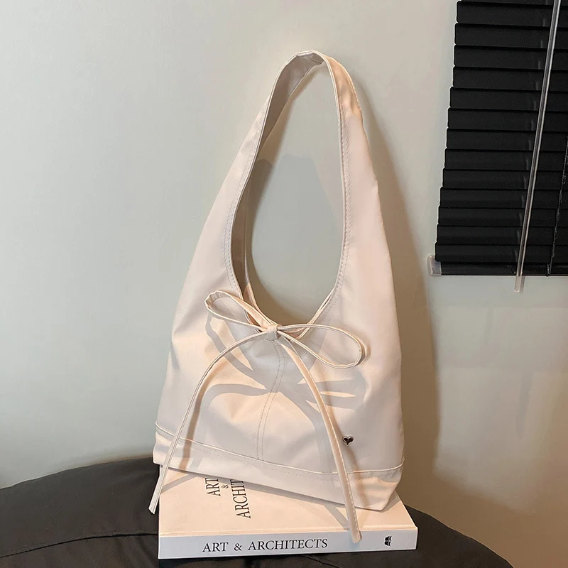 Bow-Detail Schlapp Hobo Tasche