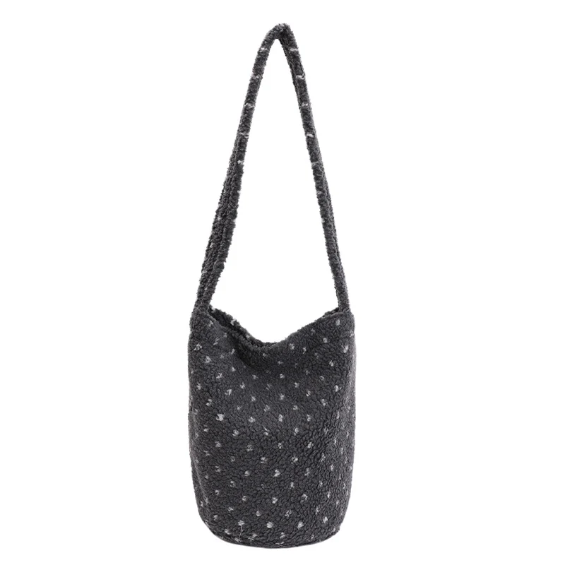 Weiche Plüsch Utility Schultertasche