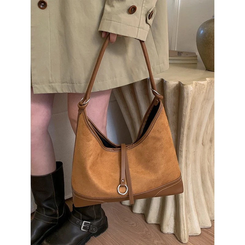 Wildleder Hobo Tasche