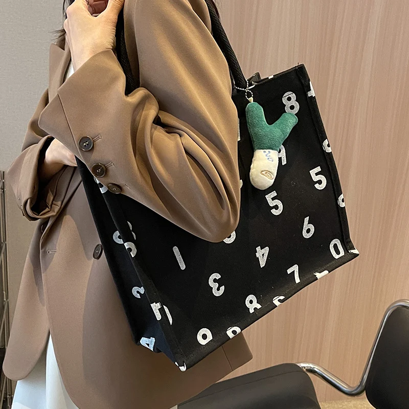 Lässige Canvas-Shopper-Tasche