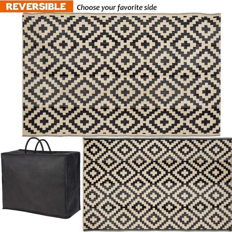 Geometrisch gemusterter Outdoor-Teppich