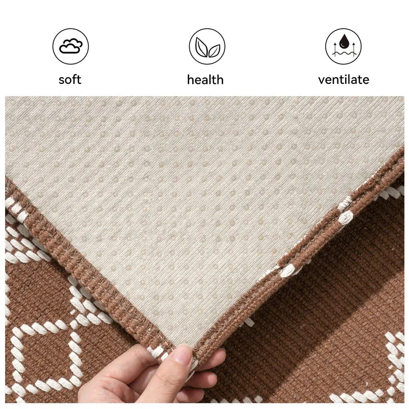 Geometrisch gemusterter Innenläufer Teppich