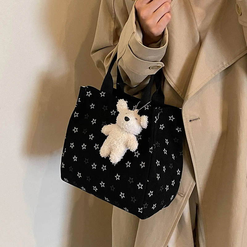 Lässige Sternmuster Mini Tote Bag