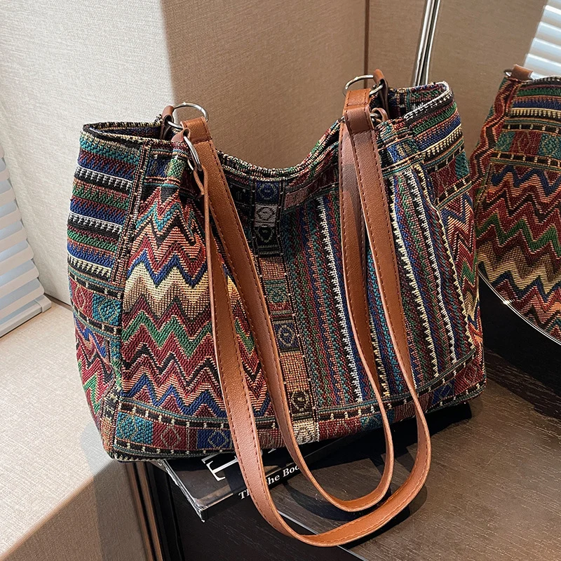 Bohemian-Stil Geflochtene Handtasche