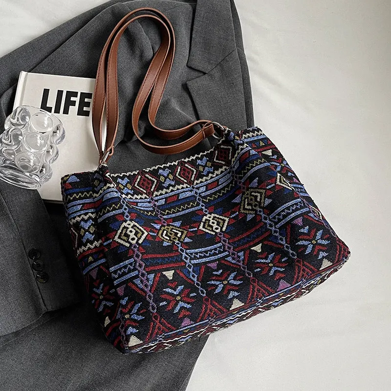 Bohemian-Stil Geflochtene Handtasche