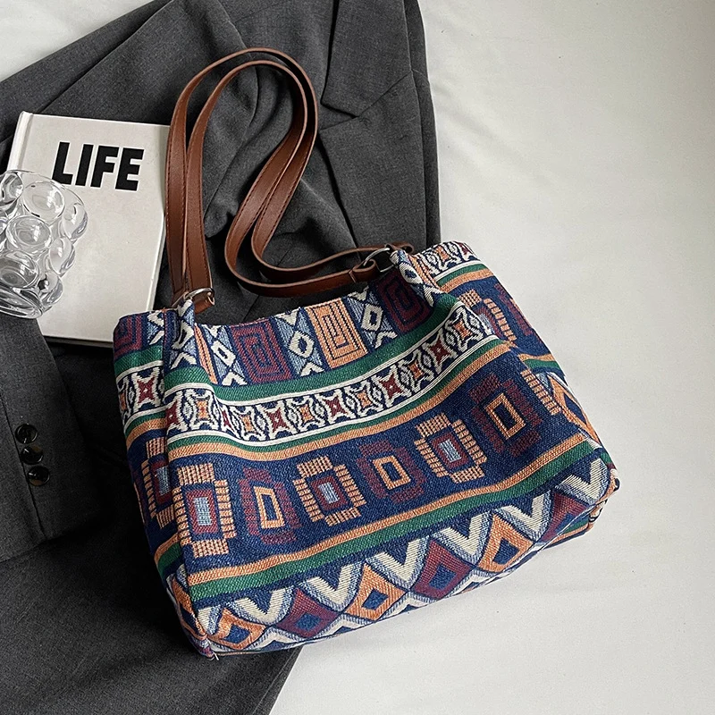 Bohemian-Stil Geflochtene Handtasche