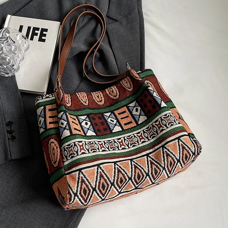 Bohemian-Stil Geflochtene Handtasche