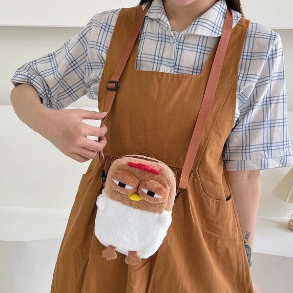 Plüsch-Hühnchen-Themen-Crossbody-Bag