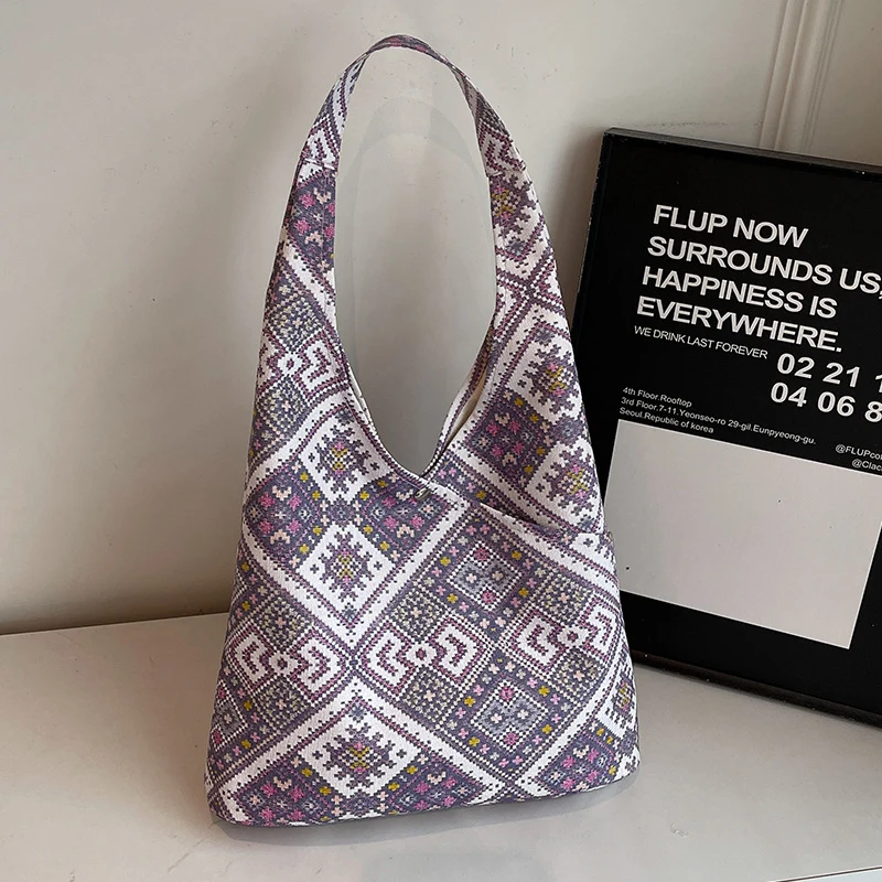 Bohemian gemusterte Hobo-Tasche