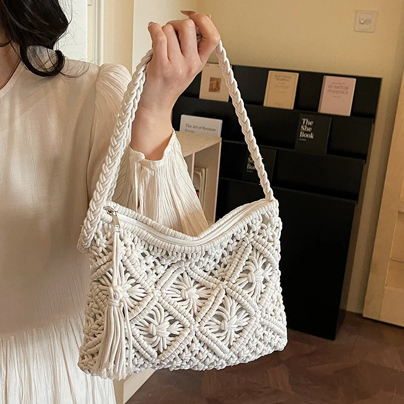 Bohemian Makramee Clutch-Tasche