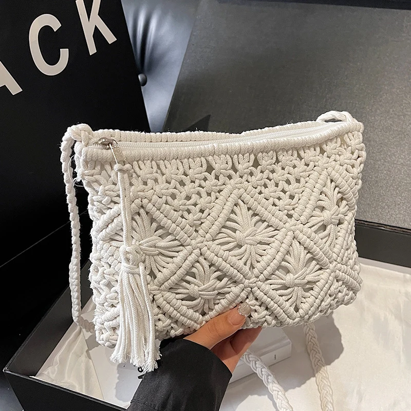 Bohemian Makramee Clutch-Tasche