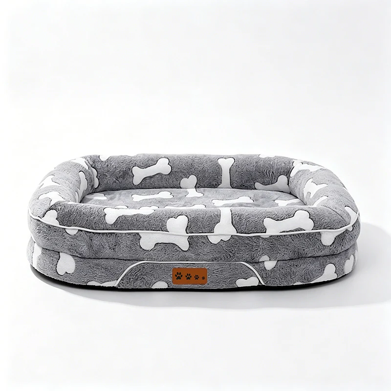 Plüsch Herzmuster-Hundebett