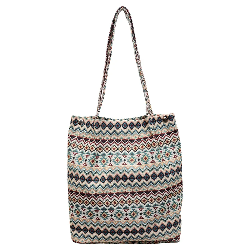 Bohemian Ethnischer Druck Schulter Tragetasche