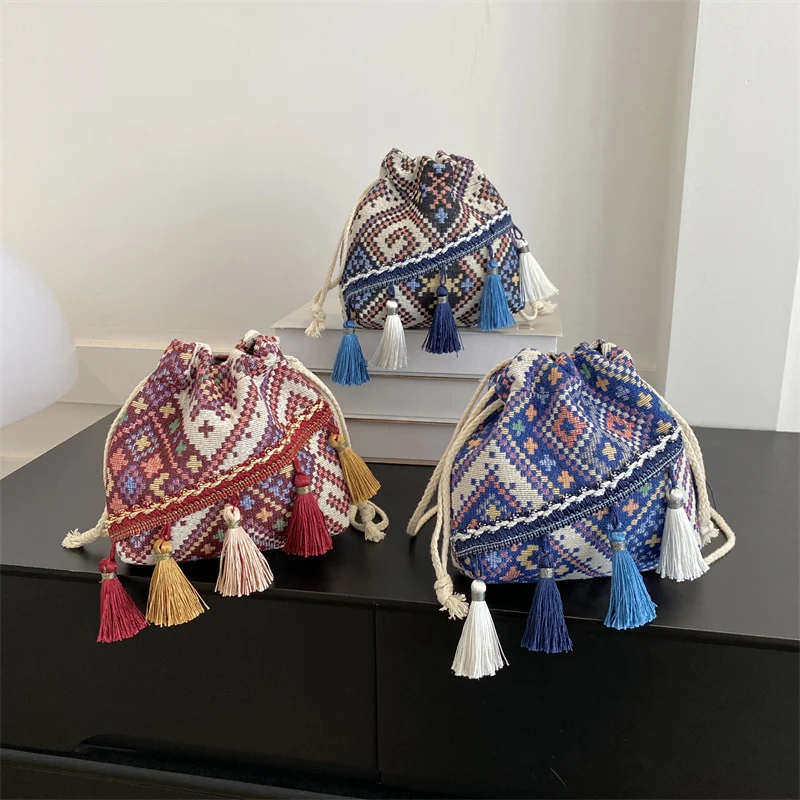 Bohemian Kordelzug Tote Bag