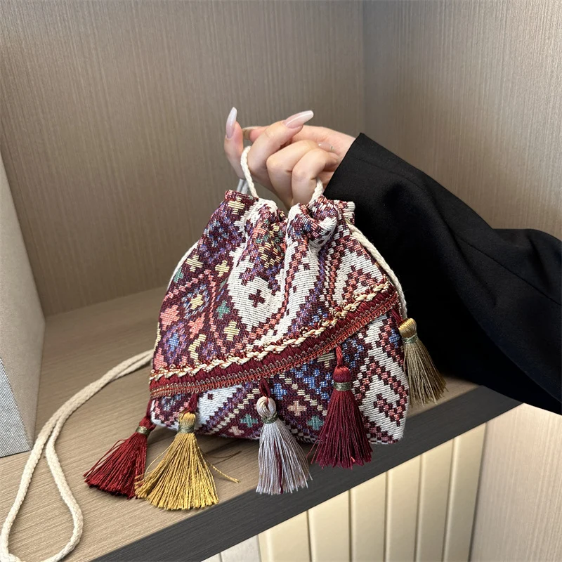 Bohemian Kordelzug Tote Bag