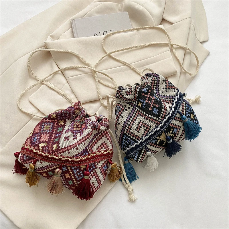 Bohemian Kordelzug Tote Bag